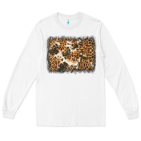 White distressed leopard cowhide background Long Sleeve Tee - Jasminsmagicworld