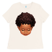 Bone cute afro boy Ladies Tee - texasbilliewilder
