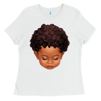 White cute afro boy Ladies Tee - texasbilliewilder