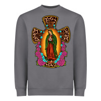 Storm our lady of guadalupe cross Heavyweight Sweatshirt - JahusDesignShop