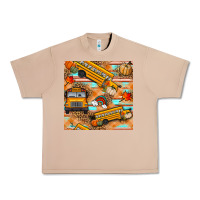 Burro fall school bus seamless pattern Urban Heavy Tee - BundleAndBundleShop
