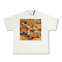 Pistachio fall school bus seamless pattern Urban Heavy Tee - BundleAndBundleShop