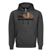 Charcoal Heather winter basics stanley Zipper Hoodie - MaliasSmallBusiness