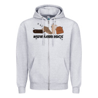Heather Grey winter basics stanley Zipper Hoodie - MaliasSmallBusiness