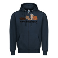 Navy winter basics stanley Zipper Hoodie - MaliasSmallBusiness