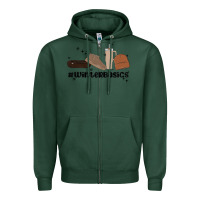 Sports Green winter basics stanley Zipper Hoodie - MaliasSmallBusiness