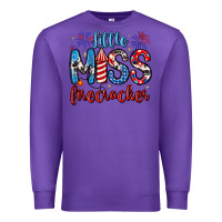 Purple little miss firecracker 4th of july Premium Sweatshirt - Artiststas