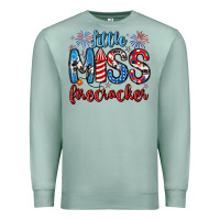 Seafoam little miss firecracker 4th of july Premium Sweatshirt - Artiststas