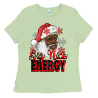Matcha big nick energy afro santa Ladies Tee - RanaPortraitStore