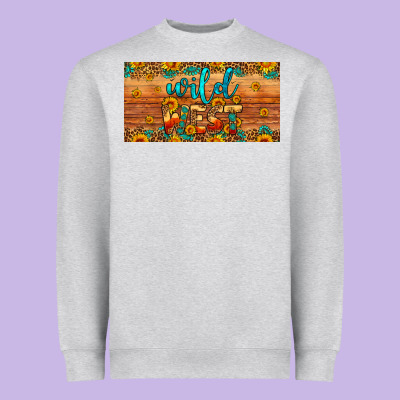 Wild West License Plate Heavyweight Sweatshirt Designed By Artiststas