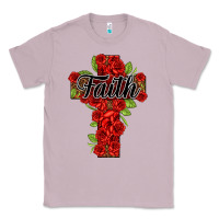 Lilac faith floral cross Classic Tee - NancyCooperArtShop