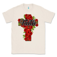 Natural faith floral cross Classic Tee - NancyCooperArtShop
