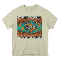 Mossy bull skull texas map sunflower leopard cowhide Heavy Core Tee - Artiststas