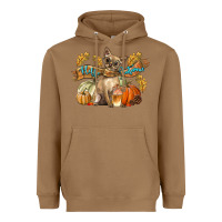 Toasted Coconut Hello Autumn With Chihuahua Dog Heavyweight Hoodie - LillyAllenDesigns