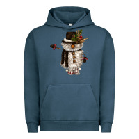 Pigment Midnight Navy snowman gnome Urban Hoodie - CowGirlArtShop