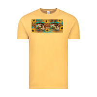 Vintage Mustard dead tired fueled by coffee  mug 15 oz Vintage Tee - Artiststas