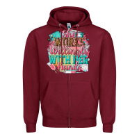 Burgundy she works willingly with her hands Zipper Hoodie - NancyCooperArtShop