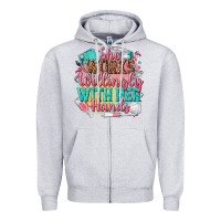Heather Grey she works willingly with her hands Zipper Hoodie - NancyCooperArtShop