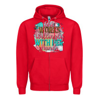 Red she works willingly with her hands Zipper Hoodie - NancyCooperArtShop