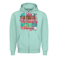 Seafoam she works willingly with her hands Zipper Hoodie - NancyCooperArtShop