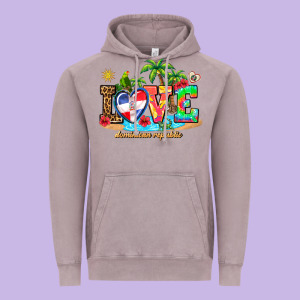 Love Dominican Republic Vintage Hoodie Designed By Adodesignshop