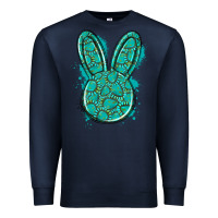 Navy gemstone rabbit Premium Sweatshirt - Artiststas