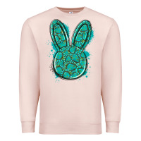 Pale Pink gemstone rabbit Premium Sweatshirt - Artiststas