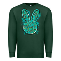 Sports Green gemstone rabbit Premium Sweatshirt - Artiststas