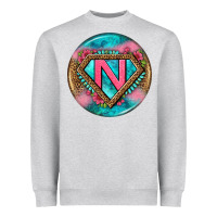 Heather Grey nurse round earrings 4 Heavyweight Sweatshirt - BundleAndBundleShop