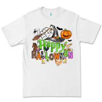 White happy halloween farm animals Premium Tee - Zillion Design Studio