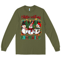 Army Green chillin with my snowies Long Sleeve Tee - BarkalooDesign