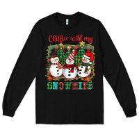 Black chillin with my snowies Long Sleeve Tee - BarkalooDesign