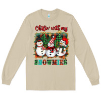 Mushroom chillin with my snowies Long Sleeve Tee - BarkalooDesign