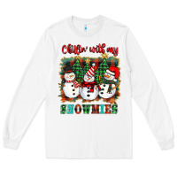 White chillin with my snowies Long Sleeve Tee - BarkalooDesign