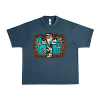 Midnight Navy bull skull cross backgraund Urban Heavy Tee - JahusDesignShop