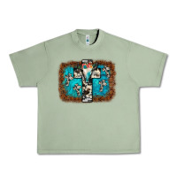 Oil Green bull skull cross backgraund Urban Heavy Tee - JahusDesignShop