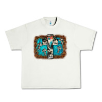 Pistachio bull skull cross backgraund Urban Heavy Tee - JahusDesignShop