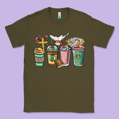 Faith Coffee Cups Classic Tee Designed By Nancycooperartshop