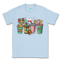 Dusty Blue faith coffee cups Classic Tee - NancyCooperArtShop