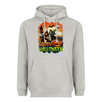 Moon Dust Happy Halloween With Black Cat Heavyweight Hoodie - LillyAllenDesigns