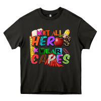 Asphalt not all heros wear capes Heavy Core Tee - Zillion Design Studio