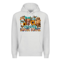 Dove Grey moody before coffee Premium Hoodie - JahusDesignShop