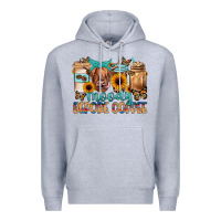 Heather Grey moody before coffee Premium Hoodie - JahusDesignShop