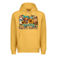 Mustard moody before coffee Premium Hoodie - JahusDesignShop