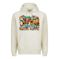 Oatmeal Heather moody before coffee Premium Hoodie - JahusDesignShop