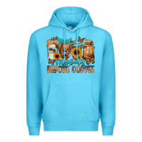 Ocean Blue moody before coffee Premium Hoodie - JahusDesignShop