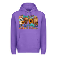 Purple moody before coffee Premium Hoodie - JahusDesignShop
