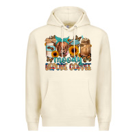 Sandshell moody before coffee Premium Hoodie - JahusDesignShop
