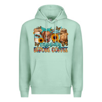 Seafoam moody before coffee Premium Hoodie - JahusDesignShop