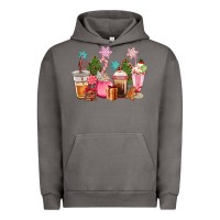 Pigment Tornado pink christmas coffe cups Urban Hoodie - CowGirlArtShop
